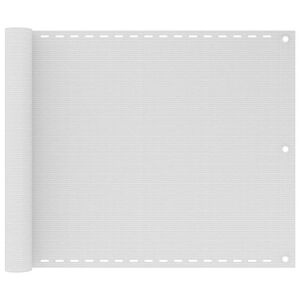 vidaXL Tela de varanda 75x500 cm PEAD branco