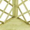 vidaXL P&eacute;rgola de canto com banco 130x130x197 cm pinho impregnado