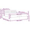 vidaXL Estrutura de cama otomana com colchão tecido creme 160x200cm
