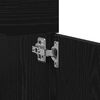 vidaXL Arm&aacute;rio de Banheiro com porta Carvalho Preto 80 x 38,5 x 46 cm