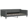 vidaXL Sof&aacute;-cama 100x190 cm tecido cinzento-escuro