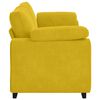 vidaXL Sof&aacute; de 3 lugares 220x77x82 cm veludo amarelo