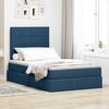 vidaXL Cama com arruma&ccedil;&atilde;o e colch&atilde;o Azul 120 x 200 cm Poli&eacute;ster