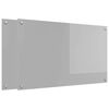 vidaXL Painel de cozinha 2 unid. Cinzento-claro 100 x 60 cm