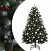 vidaXL &Aacute;rvore de Natal artificial verde com bolas 150 cm 150 LED