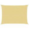 vidaXL Vela de Sombra Amarelo e Branco 5 x 6 m HDPE