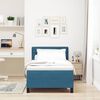 vidaXL Cama Box com colch&atilde;o Azul Escuro 100 x 200 cm Veludo