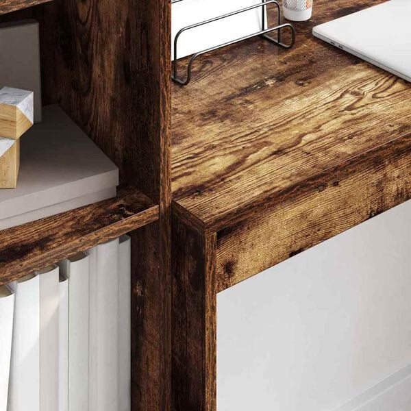 vidaXL Mesa Carvalho Defumado 100 x 40 x 76 cm