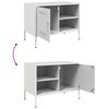 vidaXL M&oacute;veis de TV 2 pcs 68x39x50,5 cm a&ccedil;o branco