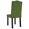 vidaXL Cadeiras de jantar 2 pcs veludo verde-escuro