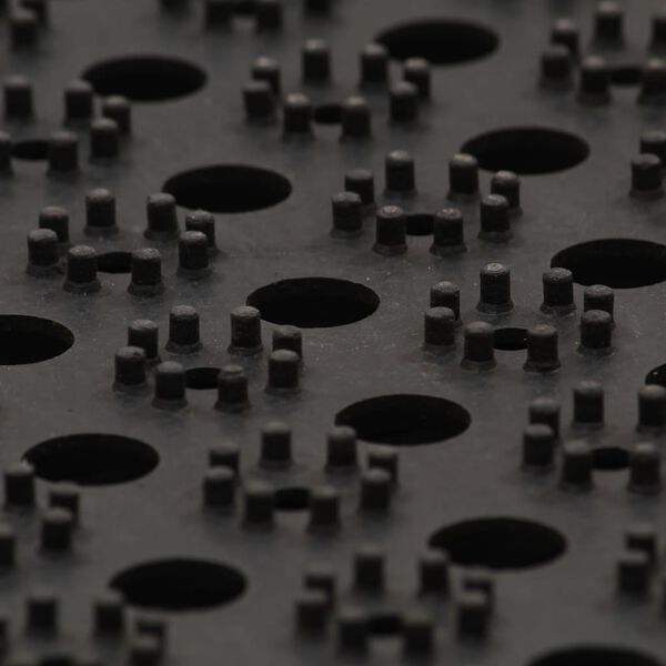 vidaXL Tapete de porta retangular 60x80 cm borracha