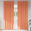 vidaXL Cortinas Blackout com Argolas 2 pcs Terracota 260 x 140 cm