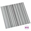 vidaXL Pranchas de Piso 55 pcs Cinzento-claro 5,11 m&sup2; PVC
