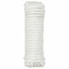 vidaXL Corda de Barco 15 m 1.2 Branco Poli&eacute;ster