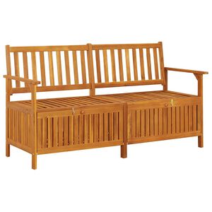 vidaXL Banco de arruma&ccedil;&atilde;o 148 cm madeira de ac&aacute;cia maci&ccedil;a