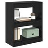vidaXL Gabinete de Livros Carvalho Preto 60 x 30 x 72 cm