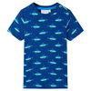 vidaXL T-shirt para crian&ccedil;a azul-escuro 92