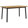vidaXL Mesa de Jantar Com Bordas Naturais 120 x 90 x 75 cm