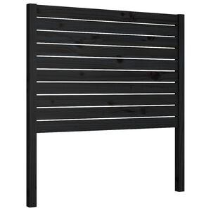vidaXL Cabeceira de cama 81x4x100 cm pinho maci&ccedil;o preto