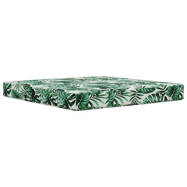 vidaXL Almofada para Sof&aacute; Externo 2 pcs Padr&atilde;o de Folhas Poli&eacute;ster