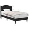 vidaXL Estrutura da Cama Preto 90 x 190 cm Couro Sint&eacute;tico