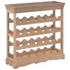 vidaXL Garrafeira castanho 70x22,5x70,5 cm MDF