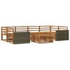 vidaXL Conjunto de Sof&aacute;s para Exterior 7 pcs Natural