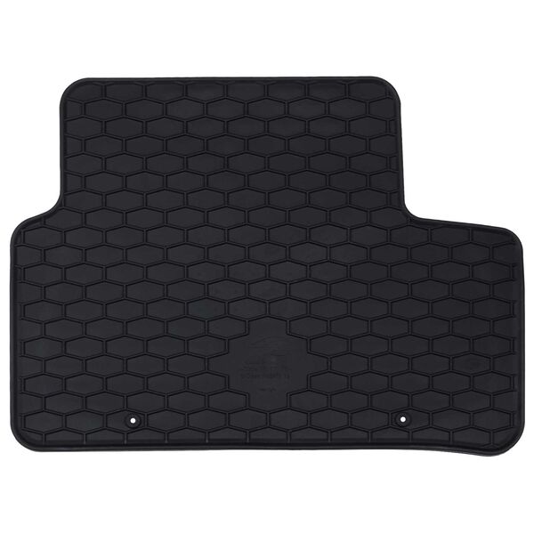vidaXL Tapete de carro 4 pcs Preto Borracha
