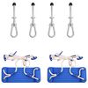 vidaXL Assentos de baloi&ccedil;o 2pcs c/ pedras de escalada polietileno azul