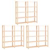 vidaXL 3 unidades arruma&ccedil;&atilde;o 5 prateleiras 170x38x170cm pinho 500 kg