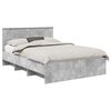 vidaXL Estrutura da Cama Cinzento 150 x 200 cm Derivados de Madeira