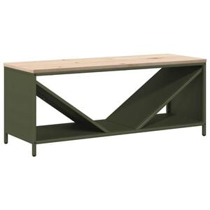 vidaXL Suporte para lenha com tampo de madeira 100,5x35,5x40 cm