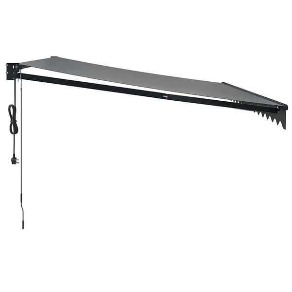 vidaXL Toldo retr&aacute;til autom&aacute;tico 4,5x3 m antracite