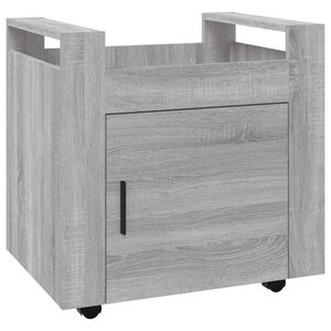 vidaXL Tr&oacute;lei secret&aacute;ria 60x45x60 cm derivados madeira sonoma cinza