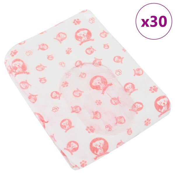 vidaXL Fralda Descart&aacute;vel para Cadela 30 pcs Branco L