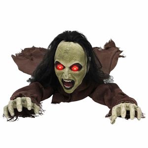 vidaXL Decora&ccedil;&atilde;o de Halloween - Zombie SPOOKA Castanho