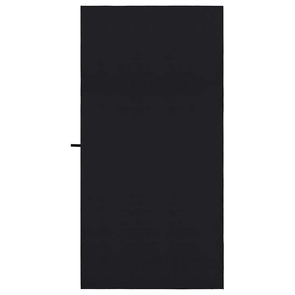 vidaXL Toalhas Esportivas 2 pcs Preto 200 x 100 cm