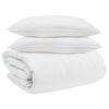 vidaXL Conjunto de Edredom 3 unid. Branco Pena de ganso