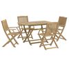 vidaXL Conjunto de jantar p/ jardim 5 pcs madeira de ac&aacute;cia maci&ccedil;a