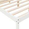 vidaXL Cama para idosos 140x190 cm pinho maci&ccedil;o branco