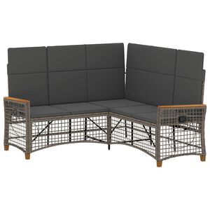 vidaXL Conjunto de Sof&aacute; Reclinado para Jardim 5-N&uacute;mero de lugares
