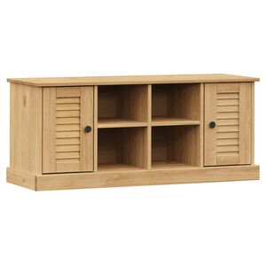 vidaXL Sapateira VIGO 106x35x45 cm madeira de pinho maci&ccedil;a