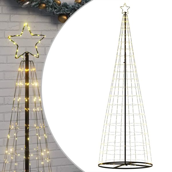 vidaXL LED &Aacute;rvore de Natal 550 LEDs Branco Quente 300 cm