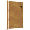 vidaXL Port&atilde;o de jardim 100x125 cm A&ccedil;o Corten