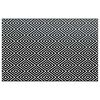 vidaXL Tapete de exterior 190x290 cm ARAKIL PP branco e preto