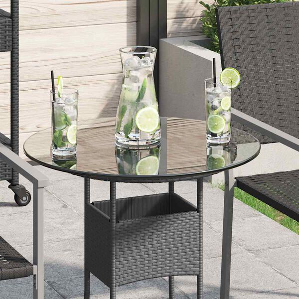 vidaXL Tampo de mesa, vidro temperado, redondo, 500 mm