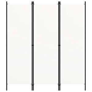 vidaXL Divis&oacute;ria de quarto com 3 pain&eacute;is 150x180 cm branco