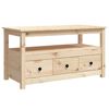 vidaXL Mesa de centro 102x49x55 cm pinho maci&ccedil;o