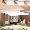 vidaXL Toldo Manual Branco 450 x 300 x 165 cm Poli&eacute;ster e Metal