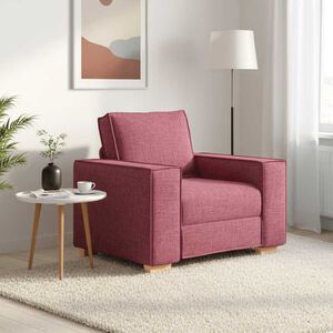 vidaXL Sof&aacute;-cadeira Vinho Tinto 100x78x84 cm Tecido